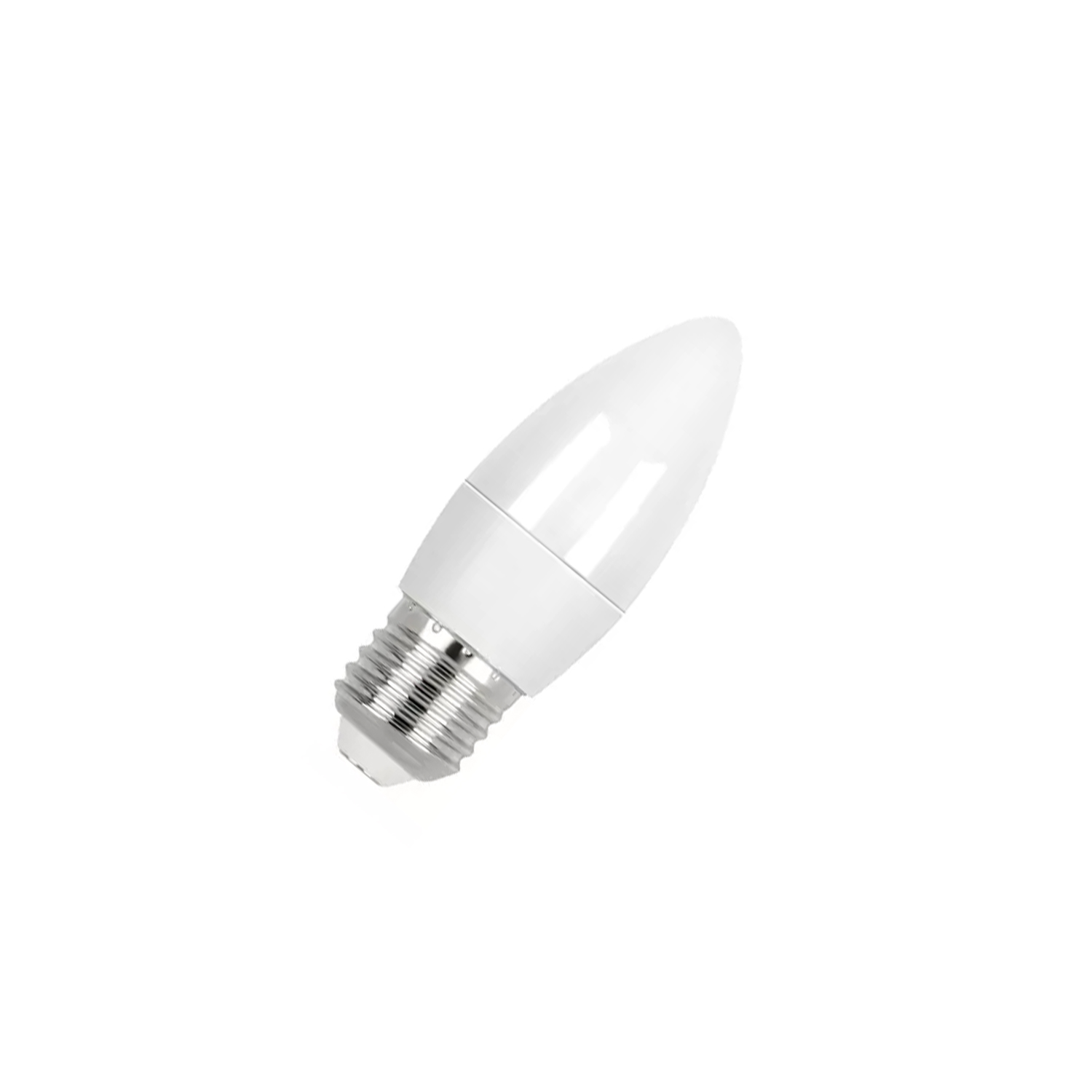 bombilla LED E27 C37 de 4.9W, ideal para iluminación eficiente y de calidad. Perfecta para ambientes acogedores y funcionales, combina diseño y ahorro energético en un solo producto.