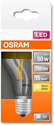  LED Retrofit CLASSIC A Mirror Bombilla LED , Casquillo E27 , 2700 K , 7 W , Equivalente a 50W , Blanco cálido