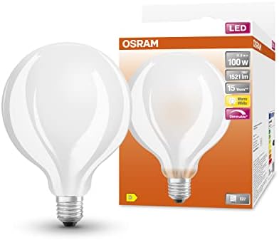  Globe95 LED Superstar 100 Dimmerabile 12 W, 2700, K E27, 1521 LM Bombilla, Blanco Cálido, 1 Unidad (Paquete de 1)