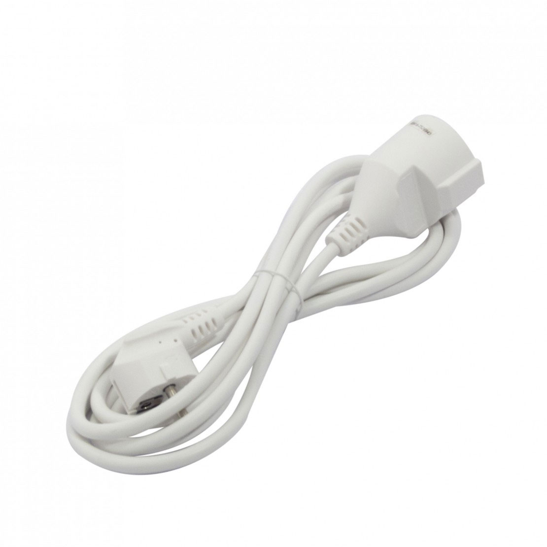 extensor de cable alemán, 3G, 1,5 ㎟, 2 m, en color blanco. Ideal para tus conexiones, ofrece seguridad y calidad en un diseño práctico y elegante, perfecto para usar en casa u oficina.