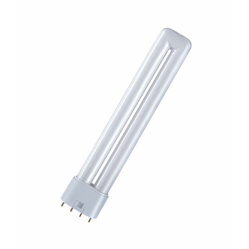 lámpara fluorescente 55W 2G11 3000K 4pin, ideal para iluminación ambiental en oficinas y espacios comerciales.