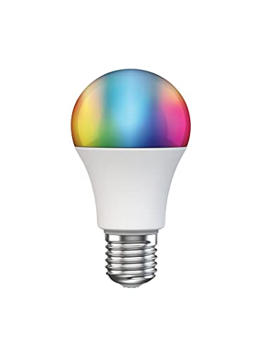 lámpara LED E27 9W Smart RGB Spectrum, regulable, ideal para ambientación y control de iluminación inteligente.