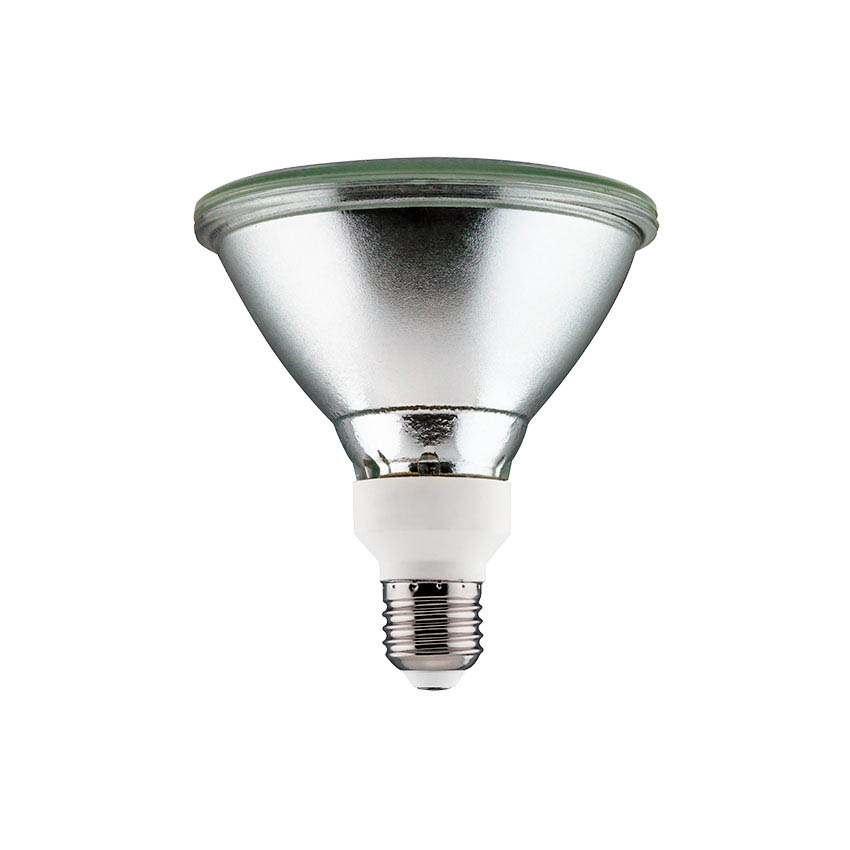 lámpara LED PAR-38 11W E27 990lm 120° 6000K, ideal para iluminación exterior y acentuación de espacios.
